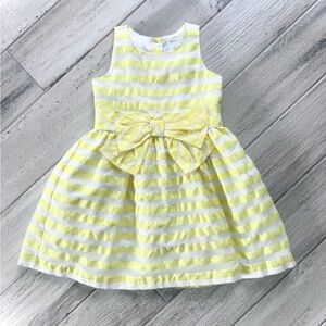 Gymboree Yellow & White Striped Dress - size 4